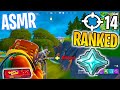 ASMR Gaming 🤩 Fortnite Ranked Platinum! Gum Chewing 🎮🎧 Controller Sounds + Cozy Whispering 😴💤