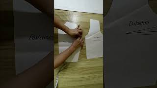 🪡🧵PATRONAJE DE MANGAS CON VUELO ¿CÓMO AGREGO 2 ROTONDAS O 2 CÍRCULOS #costurafácil #shorts #mangas