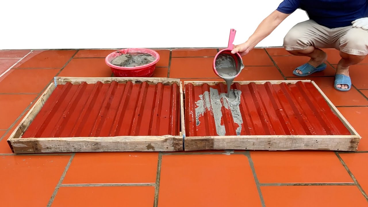 How do you make concrete planter molds? Recycle old pallets wood molds