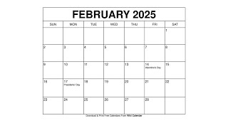 Free Printable February 2025 Calendar Templates With Holidays - Wiki Calendar