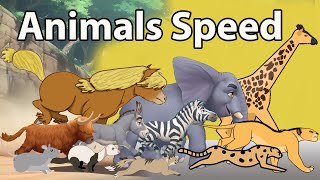 Mammals Running Speed mph in 2024 | Fastest Animals in the world living vs Extinct in 2024