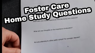 Foster Care Paperwork | Home Study Interview Questions