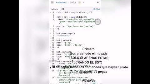 Como hacer command handler dbd.js