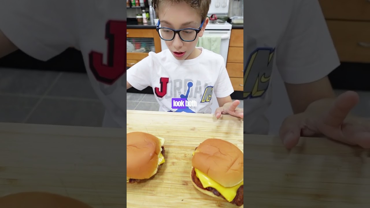 Kid Tries Vegan Burger For The First Time..