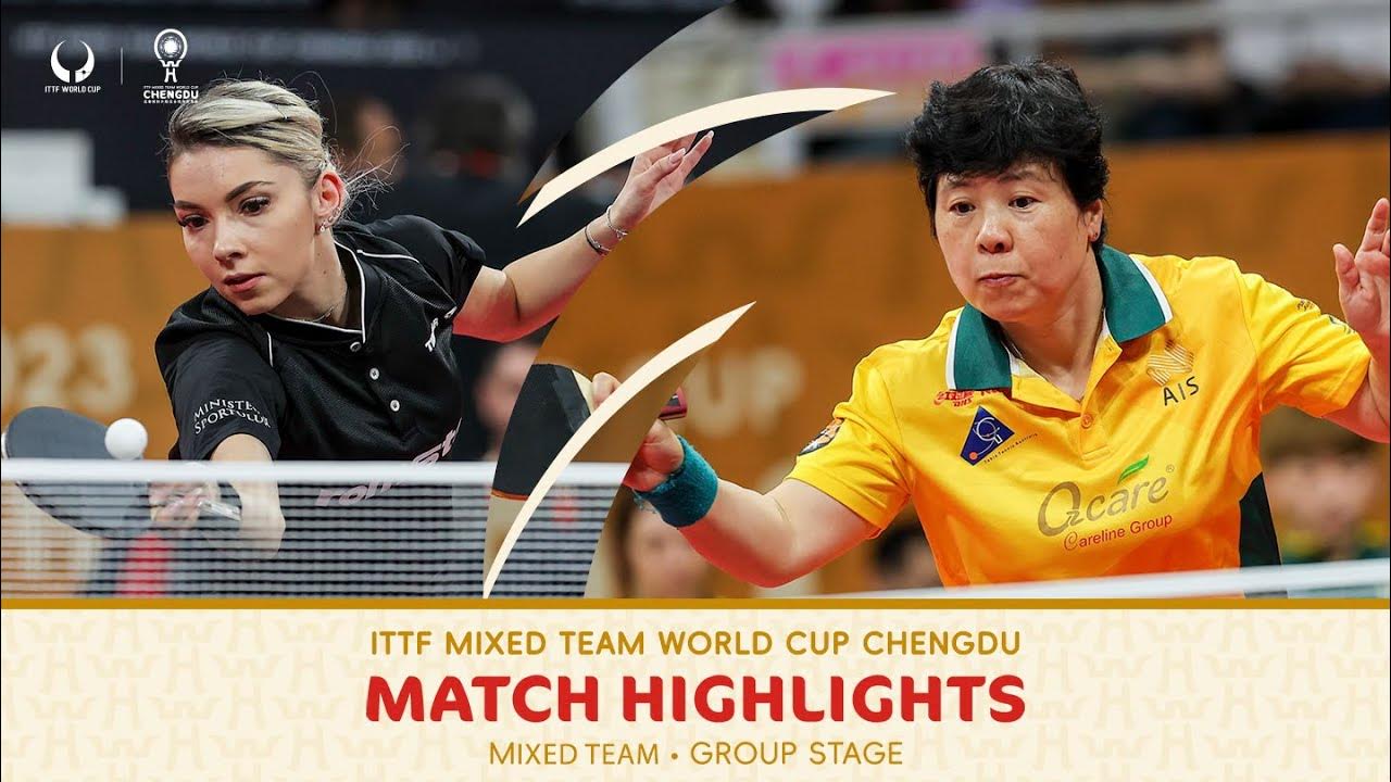 Romania vs Australia Group 3 Stage 1 ITTF Mixed Team World Cup