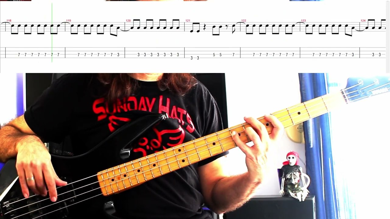 Iron Maiden - Wicker Man - Bass Cover with Tab