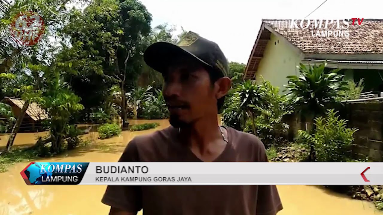 BANJIR RENDAM 60 RUMAH WARGA DI LAMPUNG TENGAH