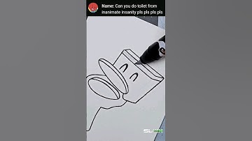 Drawing toilet from inanimate insanity as requested #shorts #satisfying #slikkartmotivation