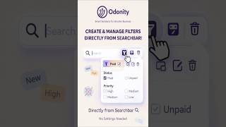Create &amp; Manage Filters Directly from Searchbar #odoo #odoo19 #odootutorial #odoo18 #odonity