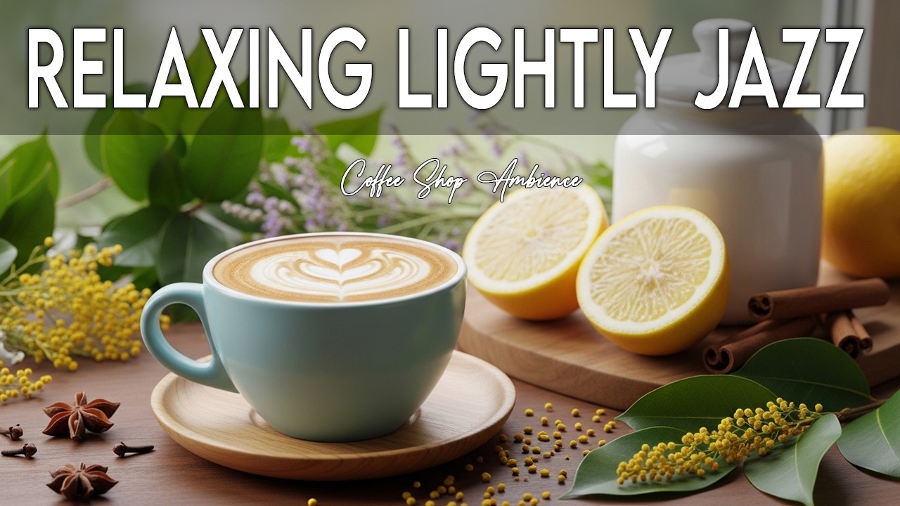 Relaxing Lightly Jazz ☕ Gentle Morning Coffee Jazz & Bossa Nova Instrumental to Good Mood 🎷