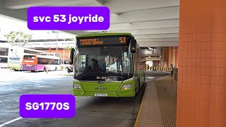 SBST | Ride on MAN A22 Euro 6, SG1770S on svc 53.