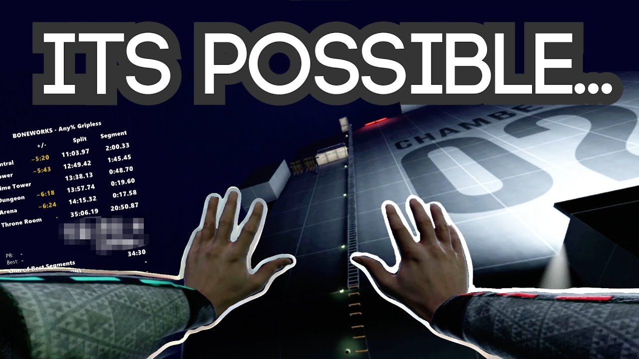 Beating BONEWORKS Without Gripping is Possible