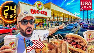 24 Hours at the World's Largest Gas Station ⏱️😱⛽Buc-ee's America 🇺🇸