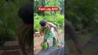 Spinning Samoan fire knife. Fast leg drill!