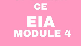 EIA - MODULE 4