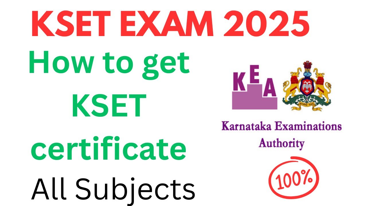 Kset Exam 2025 | How to get Kset Certificate - YouTube