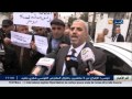 سياسة مناضلو الأفلان بولاية المدية يحتجون أمام مقر الحزب بحيدرة
