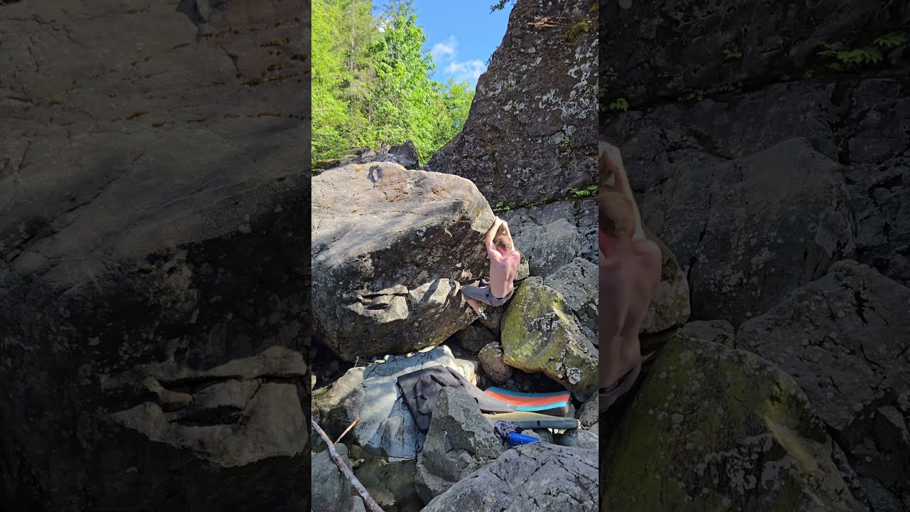 The Galley Slave V5 Hydro Project Sutton Pass Bouldering
