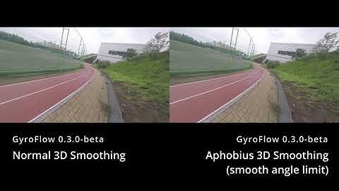 GyroFlow 0.3.0 Test - Aphobius vs. Normal smoothing