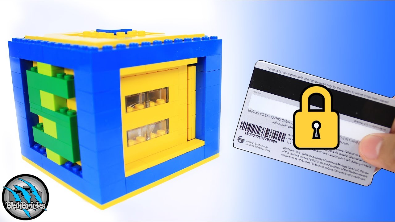 How To Build A Mini Lego Card Safe Card And Lock Mechanism Youtube