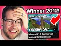 i won a minecraft contest in 2012..