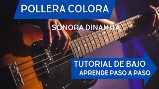 Video thumbnail of "🎸 'Pollera Colora' de Sonora Dinamita: Tutorial de Bajo Paso a Paso 🎶"