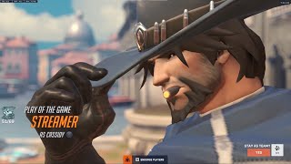 POTG! 22.5K DMG! 51 ELIMS! IDDQD INSANE CASSIDY + ECHO GAMEPLAY OVERWATCH 2 SEASON 10