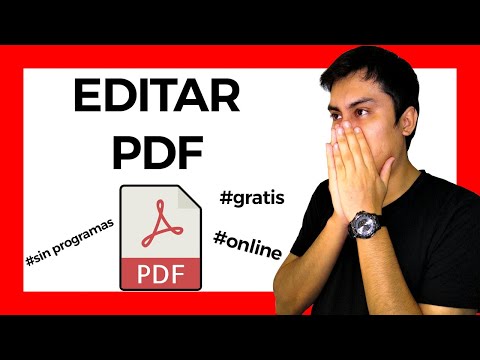 Video: 4 formas de editar un archivo PDF