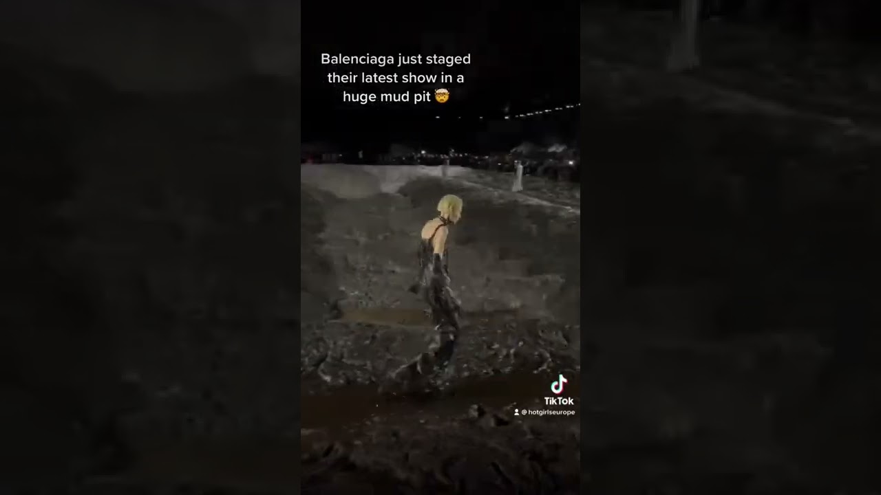 Balenciaga CRAZY mud runway show