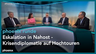 phoenixRunde: Eskalation in Nahost – Krisendiplomatie auf Hochtouren