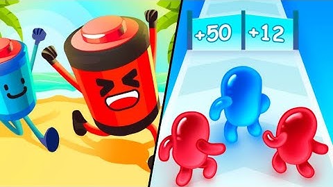 Battery Run | Join Blob Clash 3D / All Level Gameplay: Android,iOS
