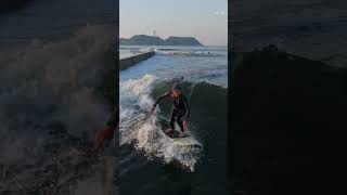 河口の奥までサーフィン #湘南#鵠沼 #サーフィン #Surfing #空撮 #ドローン #drone #surf #波