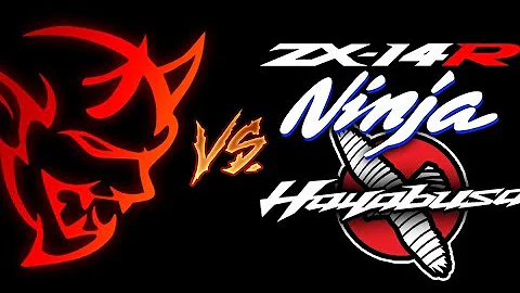 Dodge Demon vs Suzuki Hayabusa, Kawasaki Ninja & ZX14R DRAG RACE (Stock & Modded) | Demonology