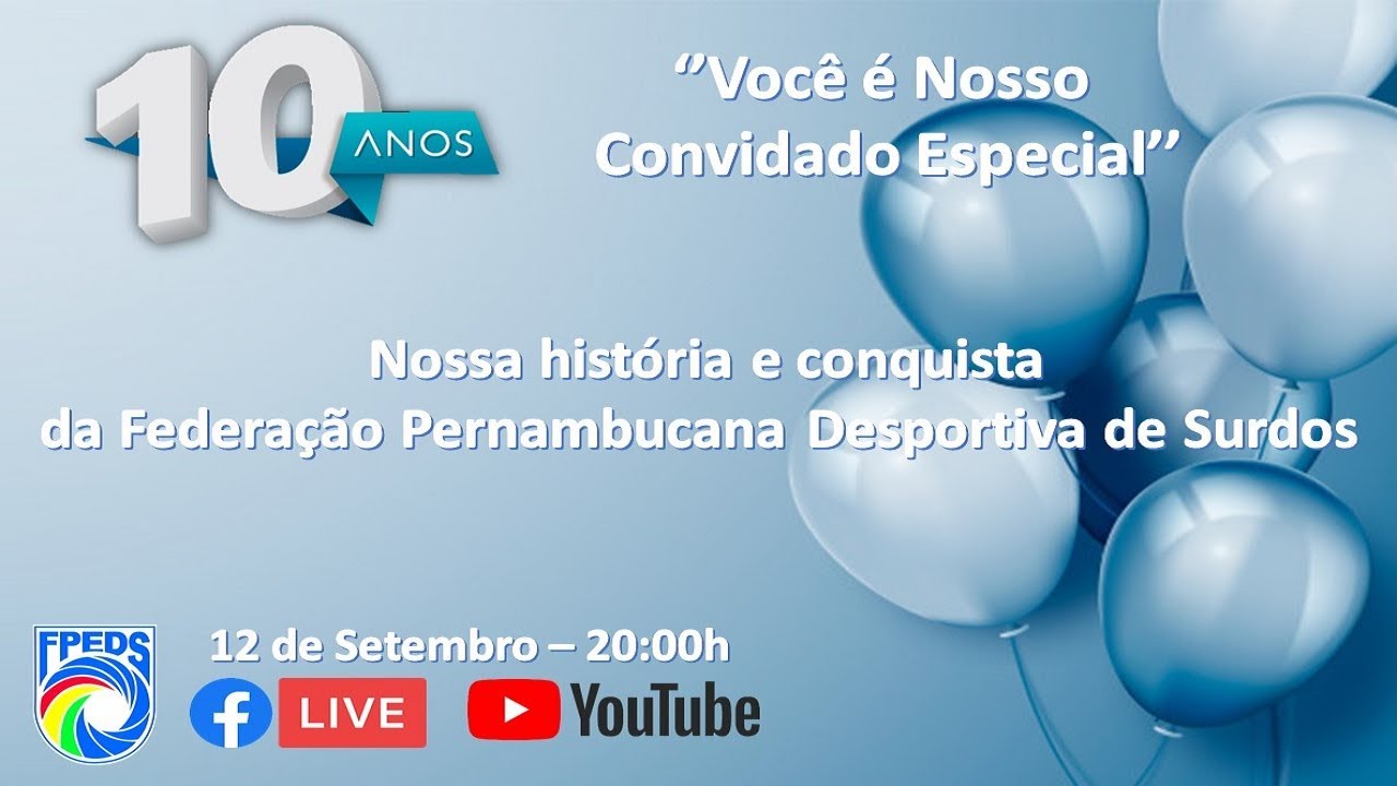 10 anos da FPEDS- Você é nosso convidado especial. - YouTube