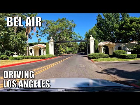 🚗Driving Exclusive BEL AIR in LOS ANGELES, California