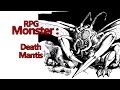 Death Mantis - an insect monster for your fantasy tabletop roleplaying games