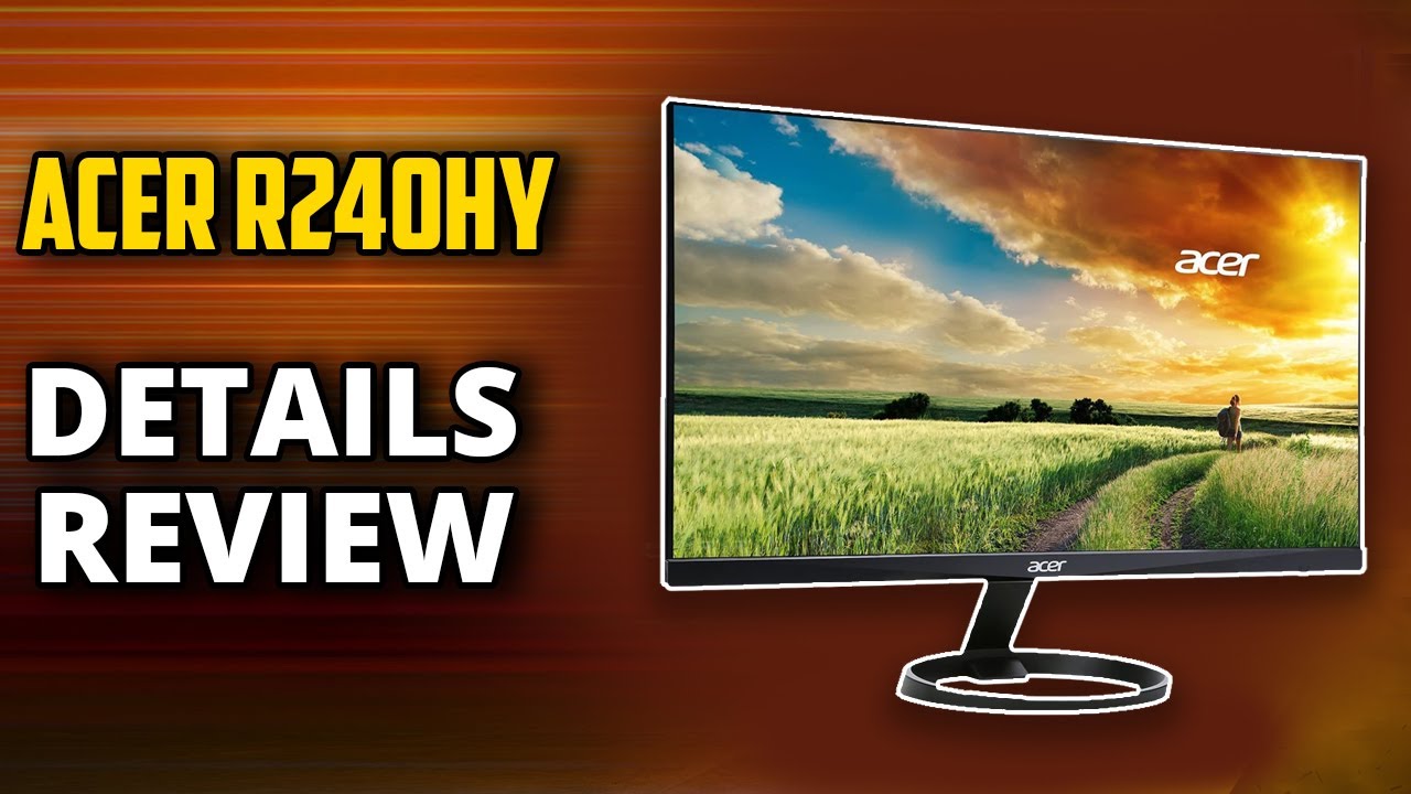 Acer R240HY Budget 24-inch 1080p IPS Monitor Review.