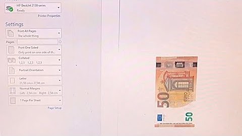 What happens if you try to print money / € from Microsoft Word