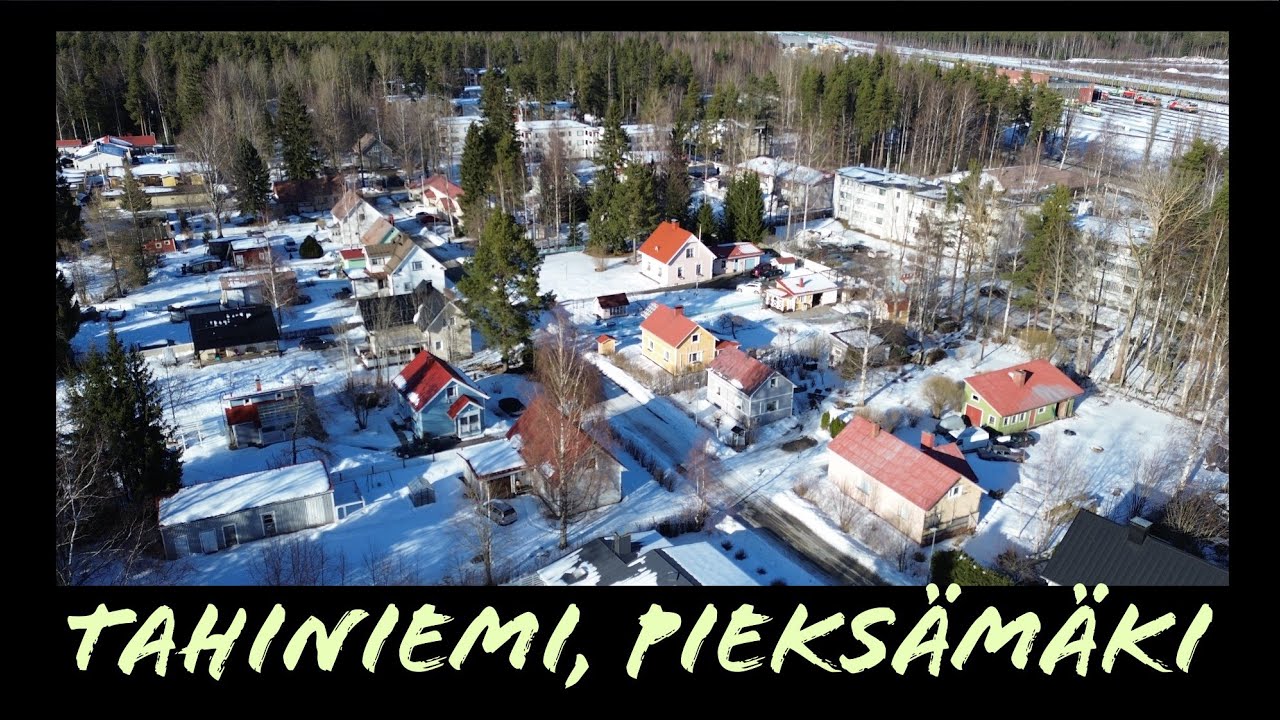 Tahiniemi, Pieksämäki (Drone ilmakuvaa)