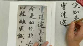Chinese Calligraphy - Emulating Zhao Mengfu 臨元趙孟頫 行書《歸去來兮辭》(2)