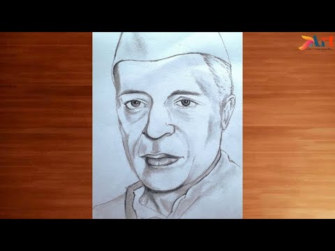 Jawaharlal Nehru Drawing-Childern's Day special | Happy Childern's Day to  all🤗 The video is Jawaharlal Nehru Drawing Watch it 👇,Easy to Learn 🙂  Like, comment and share my video #jawaharlalnehruDrawing... | By