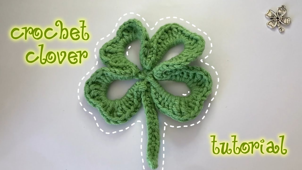 How to Crochet a Four-Leaf Clover in 20 Minutes! 🍀 | Beginner Friendly