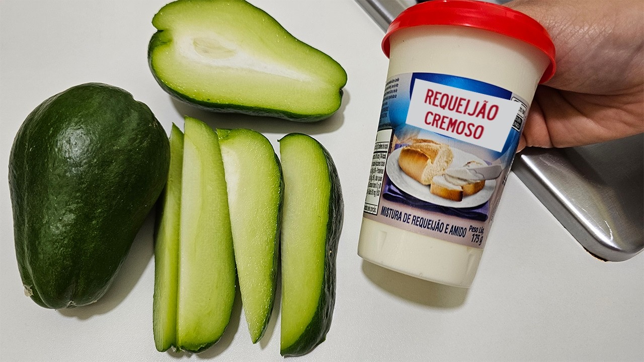 CHUCHU COM REQUEIJÃO ASSIM VOCÊ VAI QUERER COMER TODOS OS DIAS ! 😋