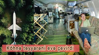 Təyyarəni evə çevirmək üçün 220.000 dollar xərclədi...