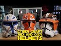 Cyber Craft Cody and Rex Helmets #fanart  #starwars