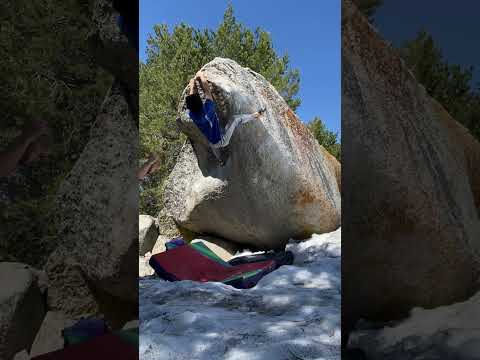 Beta Video for climb Future Present v9, Lake Tahoe