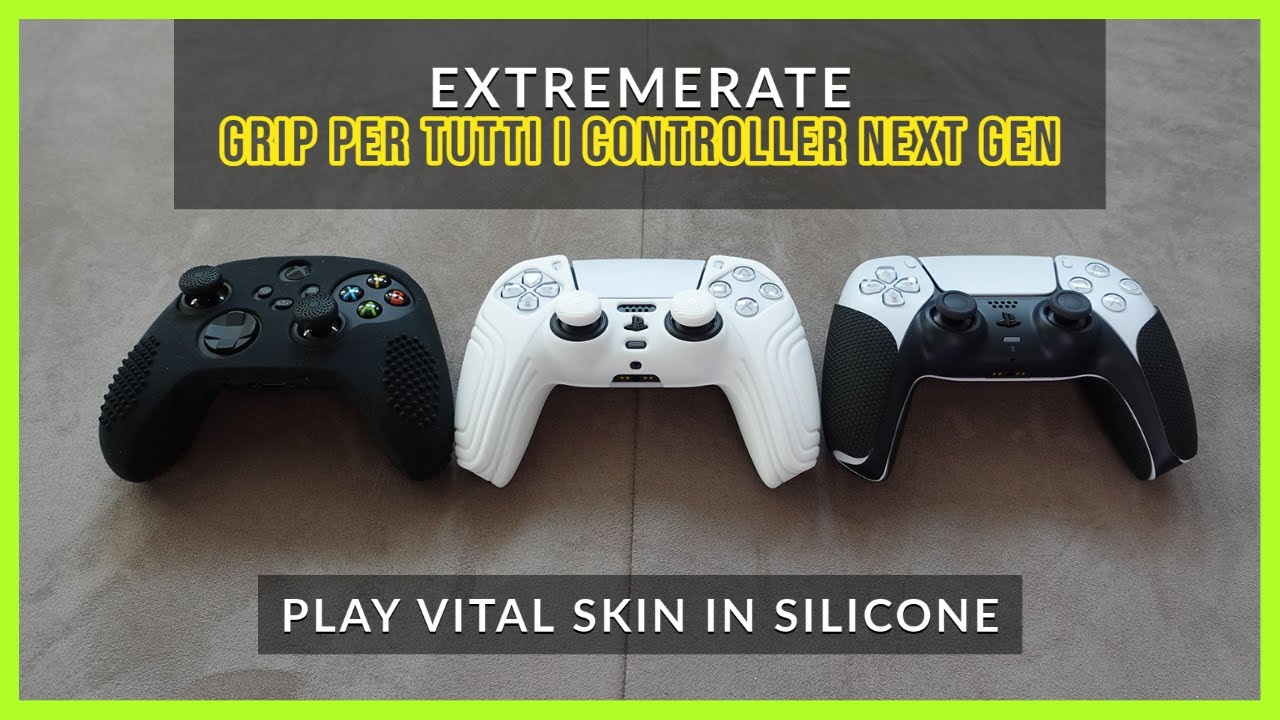 Cover Impugnature Laterali In Gomma Texture Diamantata Nera Per Controller Xbox Series X/S