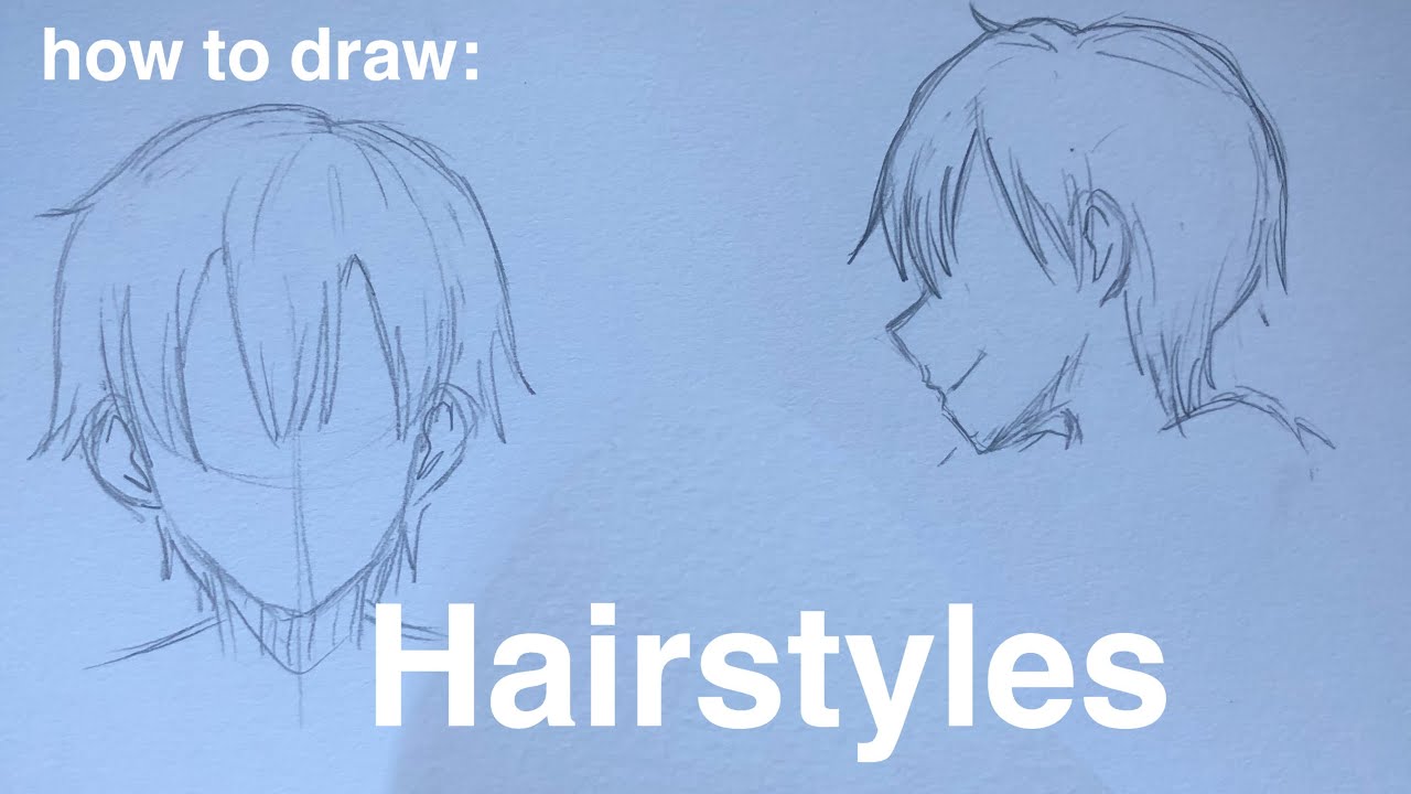 How to draw anime boy hairstyles | step by step | drawing tutorials for ...