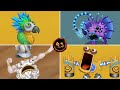 Mimic fire oasis wubbox epic spurrit and epic phangler  new monsters my singing monsters 43
