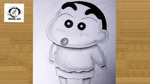 How to draw Shinchan step by step | Pencil sketch Shin-Chan Nohara yo yo